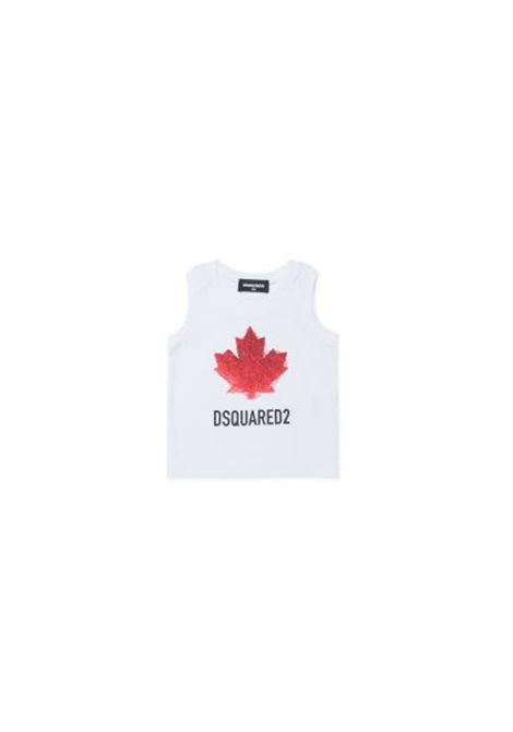 Canotta con logo DSQUARED2 JUNIOR | DQ3314 D00XMDQ100